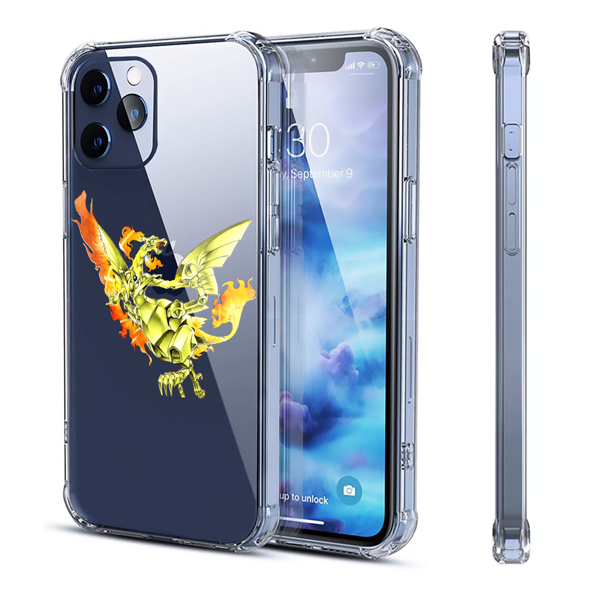 （画像用） 遊☆戯☆王 Yu-Gi-Oh! 【iPhone 12シリーズ対応】透明スマホケース（クリアソフトケース）